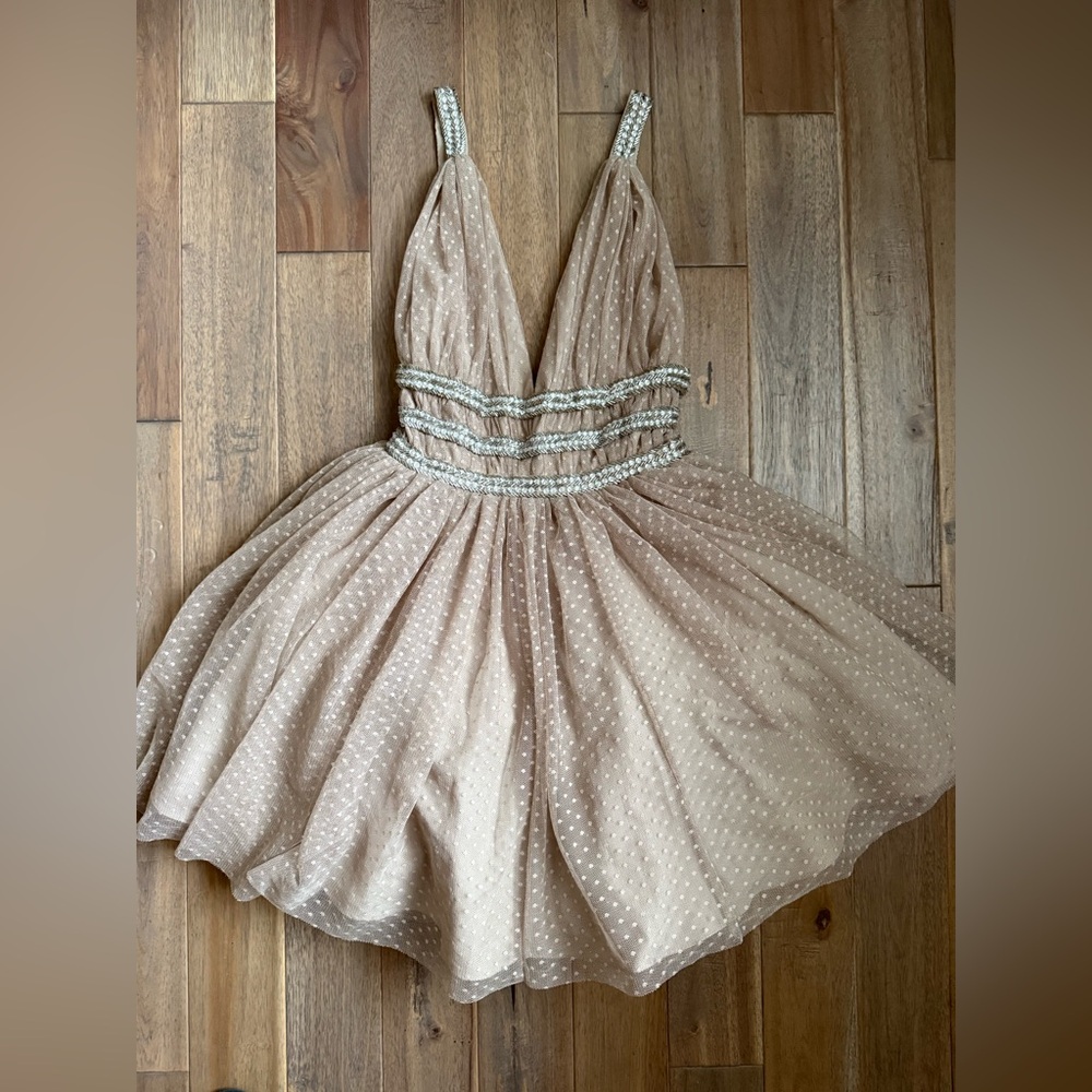 ASOS Sparkly Mesh Mini-dress